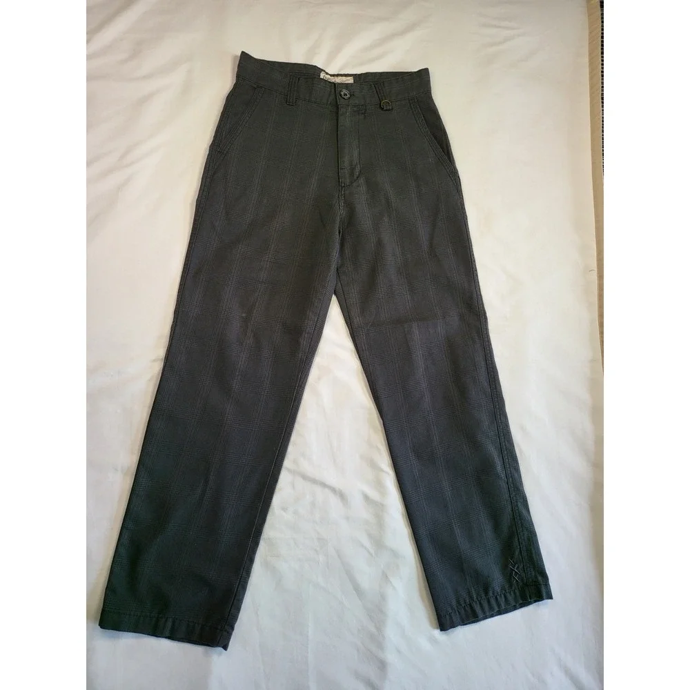 Vintage Y2K Billabong Mens Baggy Skater Pants Grey Plaid Size 30 x 30 Streetwear